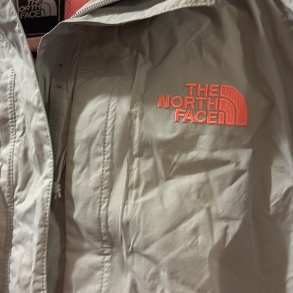 The North Face - Gray and Pink Hooded rain Jacket- size small - Picture 2 of 9